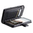 Style 012 for Samsung Galaxy S23 Ultra Case PU Leather Zipper Wallet Phone Cover with Wrist Strap - Black - 4