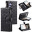 Style 012 for Samsung Galaxy S24+ Case Glitter Rhombus Pattern PU Leather Magnetic Flip Phone Cover - Black - 1