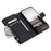 Style 012 for Samsung Galaxy S24 Case Glitter PU Leather Handbag Zipper Pocket Phone Cover - Black - 6