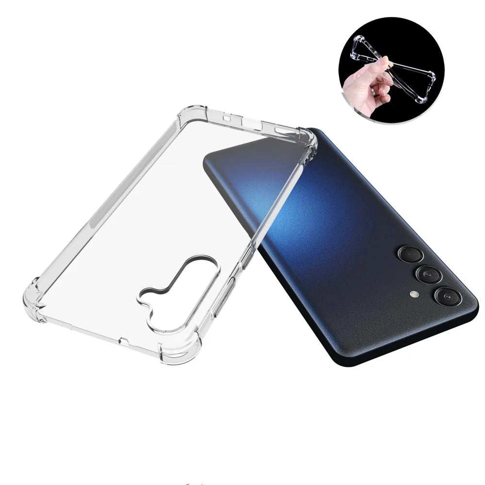 For Samsung Galaxy M55 5G / C55 5G / F55 5G Phone Case HD Transparent Four Corner Airbag TPU Cover - 4