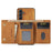 DG.MING M1 Series for Samsung Galaxy A35 5G Case Detachable Card Holder Leather Coating Phone Cover - Brown - 2