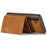 DG.MING M1 Series for Samsung Galaxy A35 5G Case Detachable Card Holder Leather Coating Phone Cover - Brown - 3