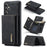 DG.MING M1 Series for Samsung Galaxy A15 4G / A15 5G Case Detachable Wallet Phone Cover - Black - 1