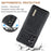 DG.MING M1 Series for Samsung Galaxy A15 4G / A15 5G Case Detachable Wallet Phone Cover - Black - 6