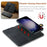 DG.MING for Samsung Galaxy A55 5G Case Detachable Split Leather Phone Cover with Stand Wallet - Black - 6