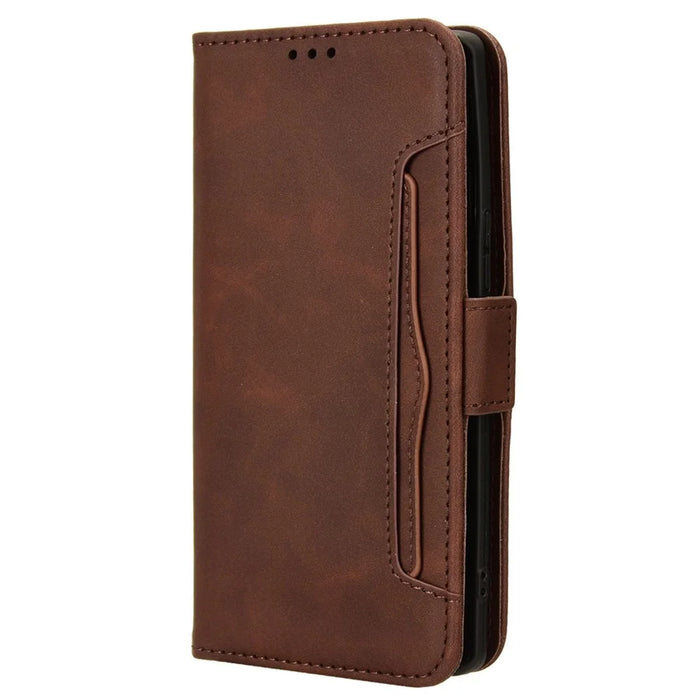 For Infinix Note 40 Pro 5G X6851 / Note 40 Pro+ X6851B Leather Phone Case with Multiple Card Slots - Brown - 7