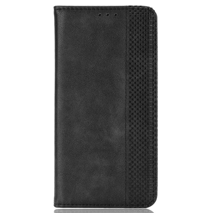 For Infinix Note 40 Pro 5G X6851 / Note 40 Pro+ X6851B Leather Case Wallet Retro Phone Cover - Black - 6