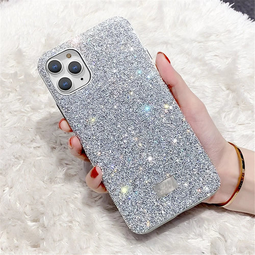 VESCENT For iPhone 11 Pro Max Case TPU+PC Phone Protective Cover Glitter Phone Shell - Grey  /  Silver - 1