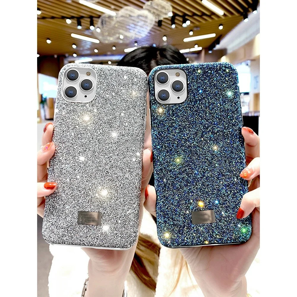 VESCENT For iPhone 11 Pro Max Case TPU+PC Phone Protective Cover Glitter Phone Shell - Grey  /  Silver - 5