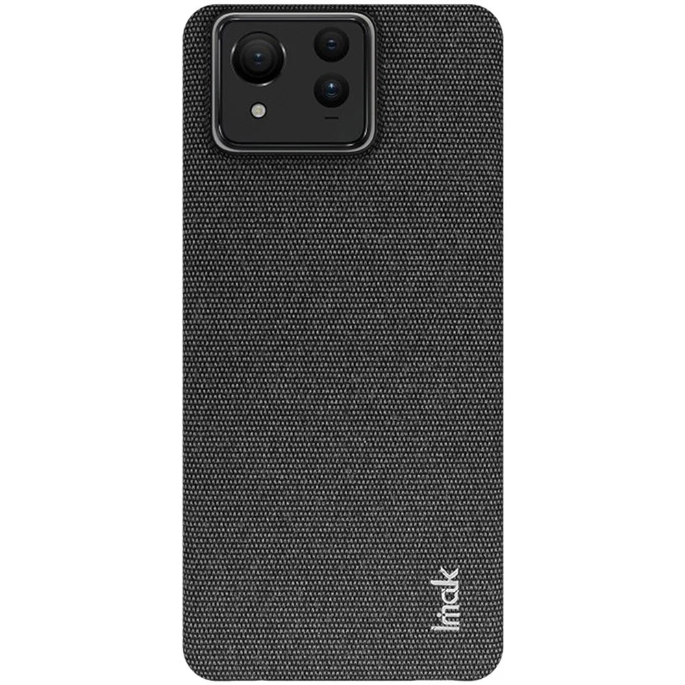 IMAK Ruiyi Series for Asus Zenfone 11 Ultra 5G Case Fabric Texture Leather+PC Phone Back Cover - Black - 4