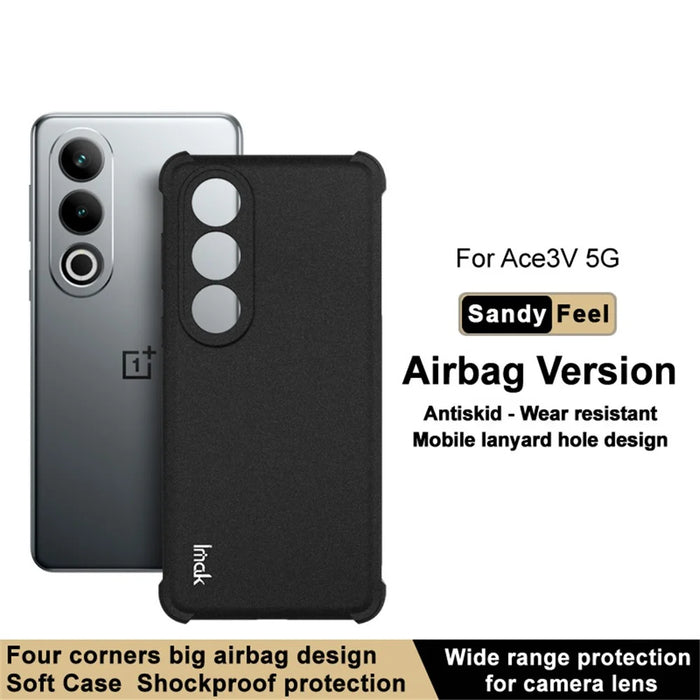 IMAK For OnePlus Ace 3V 5G Case Drop-proof Soft TPU Matte Phone Cover - Black - 2