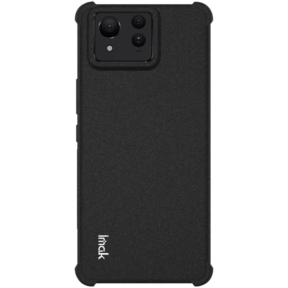 IMAK For Asus Zenfone 11 Ultra 5G Case Matte TPU Airbag Shockproof Phone Cover - Black - 3