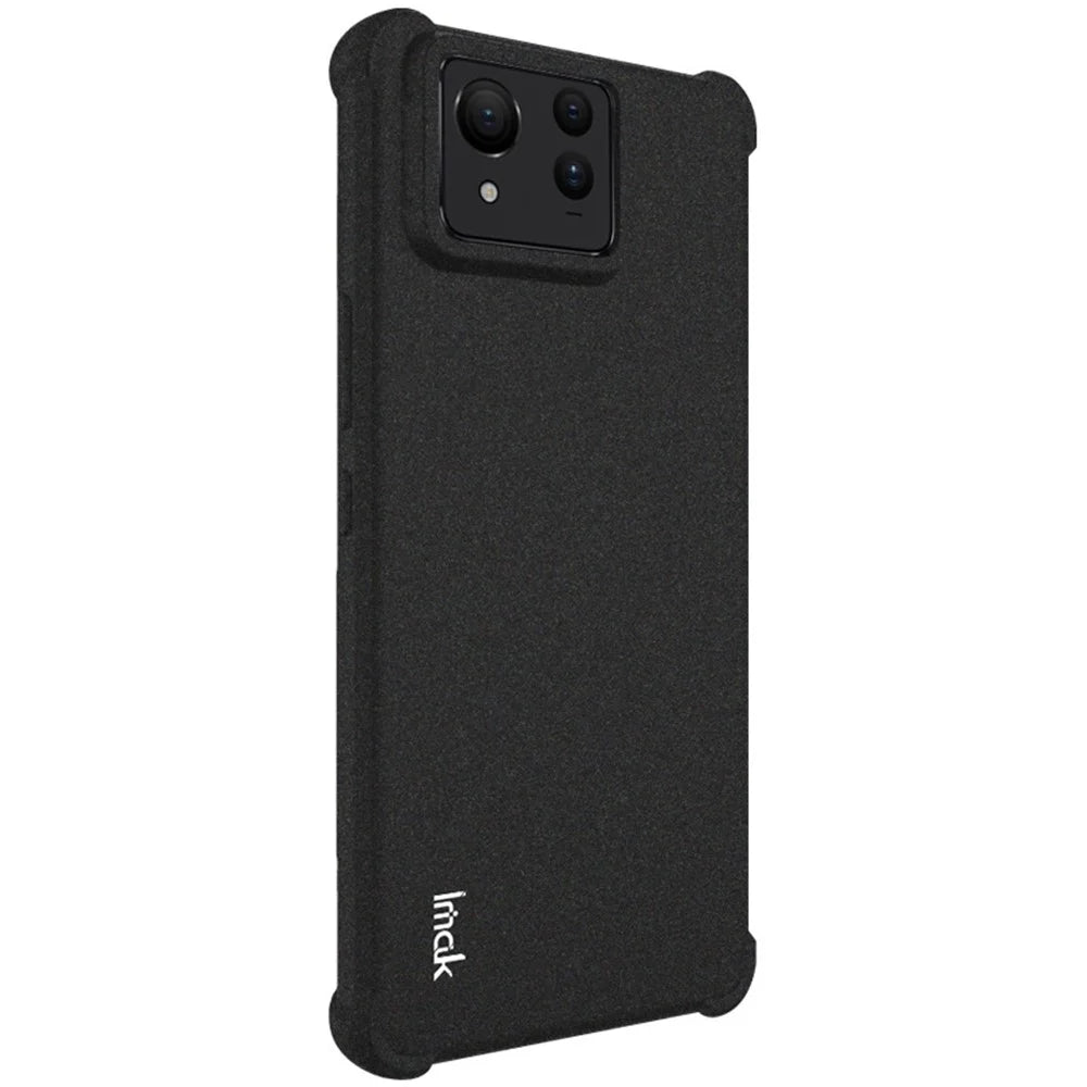 IMAK For Asus Zenfone 11 Ultra 5G Case Matte TPU Airbag Shockproof Phone Cover - Black - 4