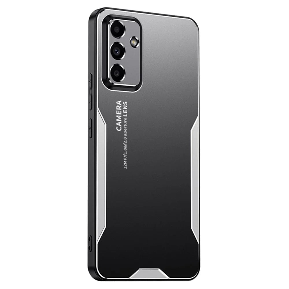 For Samsung Galaxy A15 5G Case Aluminum Alloy+TPU+PC Phone Back Cover - Silver - 1