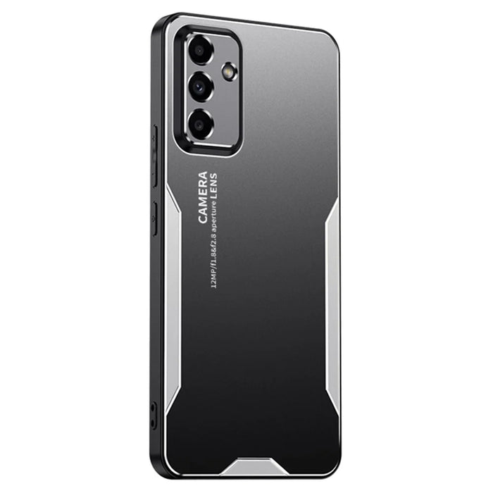 For Samsung Galaxy A15 5G Case Aluminum Alloy+TPU+PC Phone Back Cover - Silver - 1