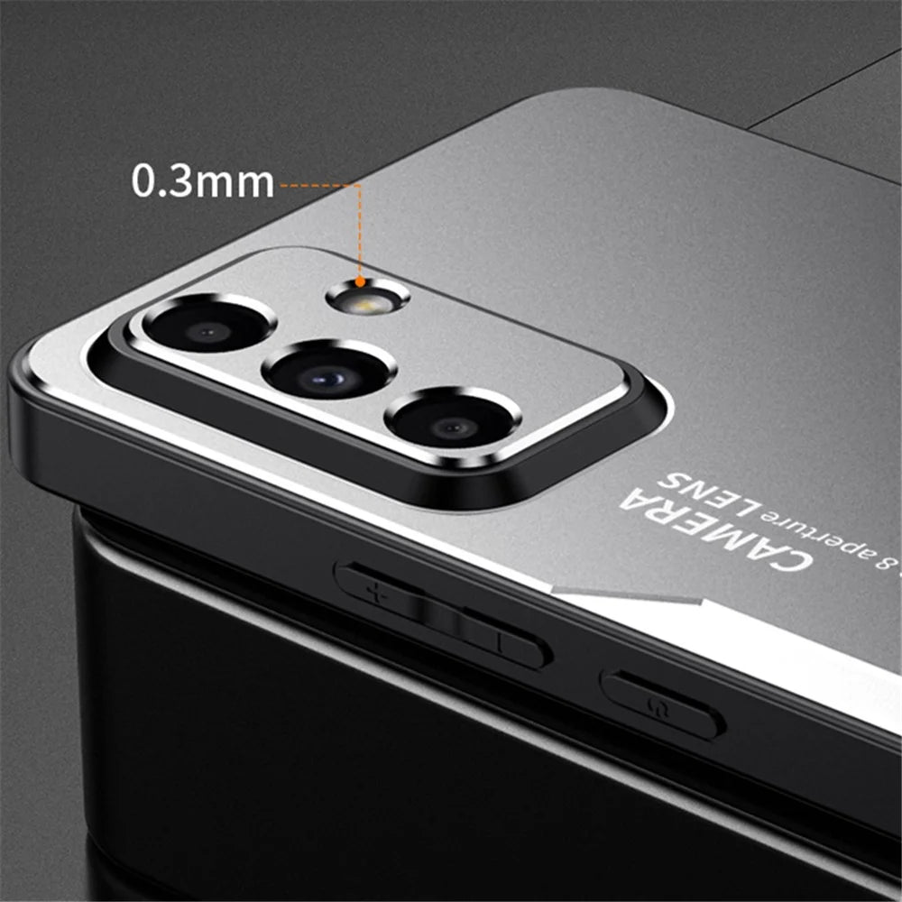 For Samsung Galaxy A05s 4G Case Aluminum Alloy+TPU+PC Drop-proof Phone Back Cover - Silver - 2