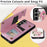 For Samsung Galaxy S24+ Case Card Slots Kickstand PU Leather Flower Pattern Back Cover - Rose Flower - 6