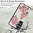 For Samsung Galaxy S24+ Case Card Slots Kickstand PU Leather Flower Pattern Back Cover - Rose Flower - 7