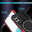 For Samsung Galaxy S22 5G Case PC+TPU Magnetic Phone Shell with Slide Camera Lid - Red / Black - 3