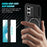 For Samsung Galaxy S22+ 5G kickstand Case PC+TPU Magnetic Phone Shell with Lens Cover - Black - 2