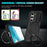 For Samsung Galaxy S22+ 5G kickstand Case PC+TPU Magnetic Phone Shell with Lens Cover - Black - 7