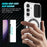 For Samsung Galaxy S24+ Case Slide Lens Window Kickstand Protective Cover Magnetic Case - Black  /  White - 2