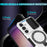 For Samsung Galaxy S24+ Case Slide Lens Window Kickstand Protective Cover Magnetic Case - Black  /  White - 3