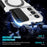 For Samsung Galaxy S24+ Case Slide Lens Window Kickstand Protective Cover Magnetic Case - Black  /  White - 5