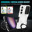 For Samsung Galaxy S24+ Case Slide Lens Window Kickstand Protective Cover Magnetic Case - Black  /  White - 7