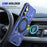 For Samsung Galaxy A35 5G Magnetic Case Ring Holder Kickstand TPU+PC Phone Cover - Navy Blue - 2