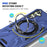 For Samsung Galaxy A35 5G Magnetic Case Ring Holder Kickstand TPU+PC Phone Cover - Navy Blue - 3