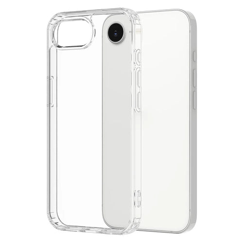 For iPhone 17e / 16e Case TPU+Acrylic Crystal Transparent Protective Phone Cover - 1
