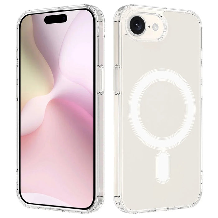 For iPhone 17e / 16e Clear Case Compatible with MagSafe TPU + Acrylic Phone Cover - 1