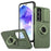For Samsung Galaxy A35 5G Case with Slide Camera Cover TPU+PC Phone Protector - Green - 1