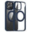 For iPhone 13 Pro Max Phone Cases PC+TPU Kickstand Back Cover Compatible with MagSafe - Dark Blue - 1