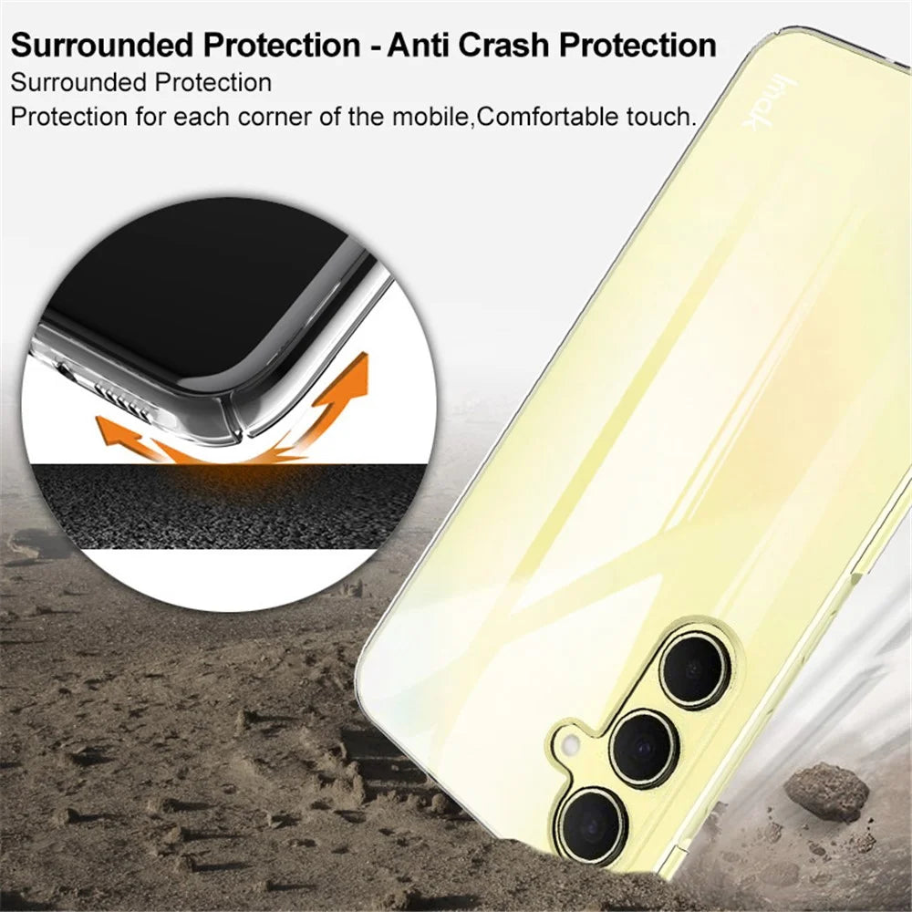 IMAK Crystal Case II Pro for Samsung Galaxy A35 5G Case Clear Hard PC Bump Proof Phone Cover - 5