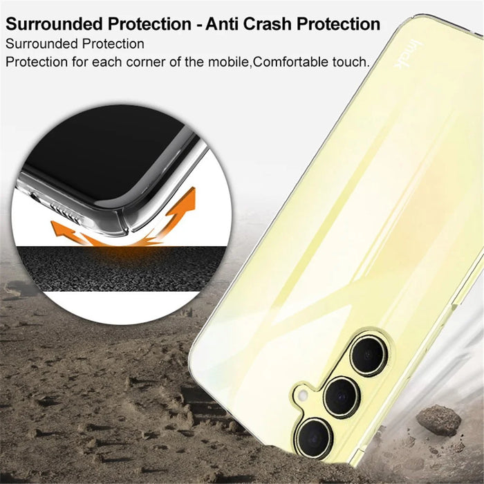 IMAK Crystal Case II Pro for Samsung Galaxy A35 5G Case Clear Hard PC Bump Proof Phone Cover - 5