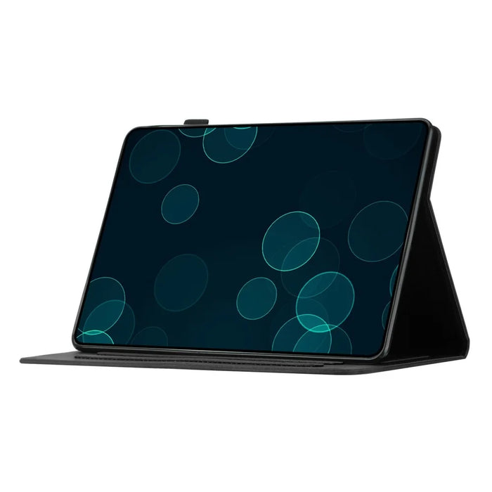 For iPad Pro 11-inch (2018) / (2020) / (2021) / (2022) / Air (2020) / Air (2022) Card Holder Coconut Tree Imprinted Leather Tablet Cover - Black - 3
