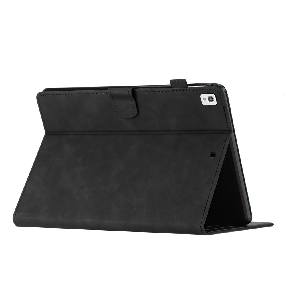 For iPad 10.2 (2020) / (2019) / iPad Air 10.5 inch (2019) / iPad Pro 10.5-inch (2017) Case PU Leather Cover Card Slots Stand - Black - 4