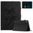 For iPad mini (2024) / mini (2021) Smart Case PU Leather Coconut Tree Imprinted Tablet Cover with Card Holder - Black - 1