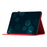 For Samsung Galaxy Tab A9 X110 X115 Case PU Leather Card Slots Cover Coconut Tree Pattern - Red - 3