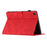 For Samsung Galaxy Tab A9 X110 X115 Case PU Leather Card Slots Cover Coconut Tree Pattern - Red - 4