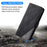 For Samsung Galaxy A05s 4G Case Flip Wallet PU Leather Skin-touch Shockproof Phone Cover - Black - 5