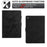 For Amazon Fire 7 2015 / (2017) / (2019) Case Card Slots PU Leather Pattern Folio Smart Tablet Cover - Black - 7