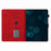 For Samsung Galaxy Tab A9+ (X210 / X216) Case with Card Holder Coconut Tree Pattern PU Leather Tablet Cover - Red - 2