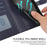 R20 for iPhone 14 Plus Wallet Case PU Leather Splicing Rhombus Cell Phone Cover - Blue - 6
