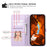 R20 for iPhone 13 Pro Max Leather Case Splicing Imprinted Rhombus Phone Wallet Anti-scratch Cover - Purple - 5