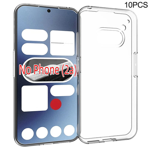 10Pcs / Pack For Nothing Phone (2a) Plus / Phone (2a) Case Watermark-Free Anti-Scratch Clear TPU Phone Cover - 1