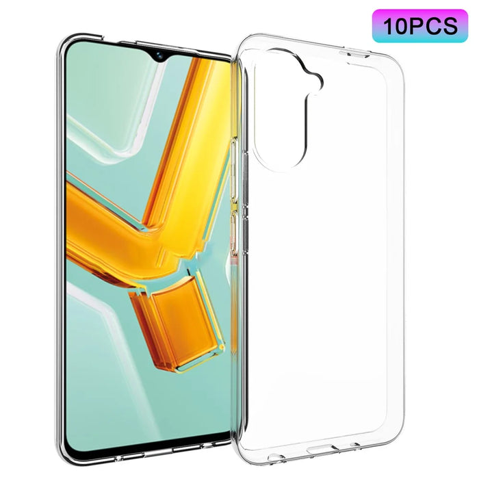 10Pcs / Pack For vivo Y03 Phone Case Watermark-Free Anti-scratch Clear TPU Phone Cover - 1