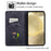 For Samsung Galaxy S24 Ultra Card Slots Phone Cover Cowhide Texture Phone Protective Case - Black - 2